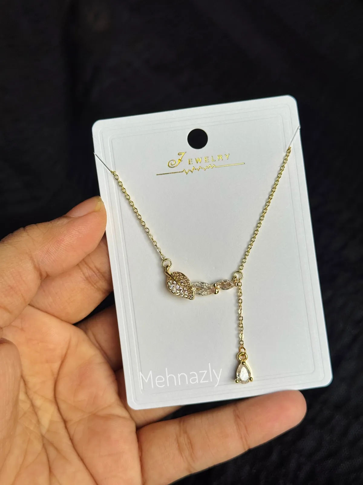 Stainless Steel Diamond cut stone neckpiece