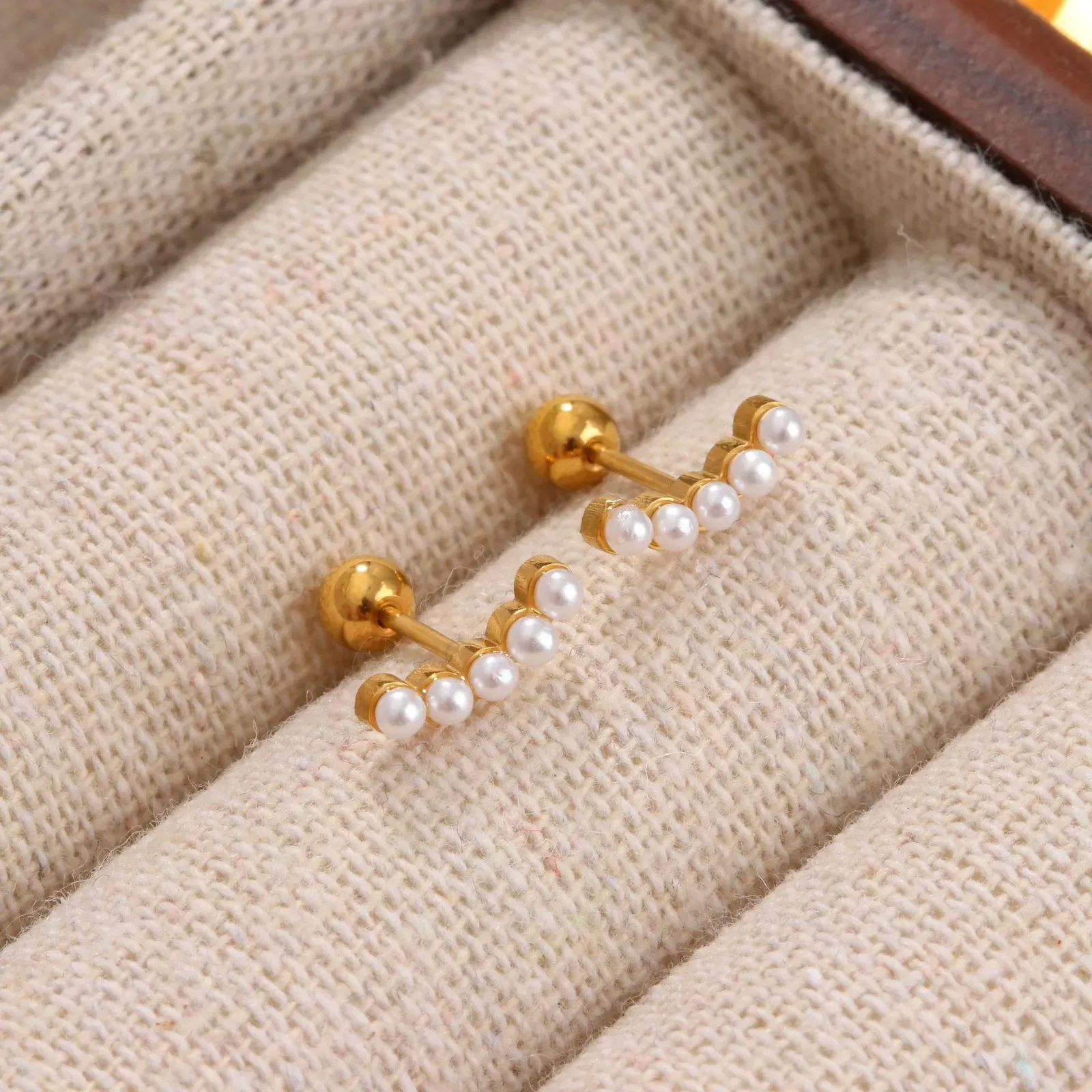 Stainless steel Screw back earring