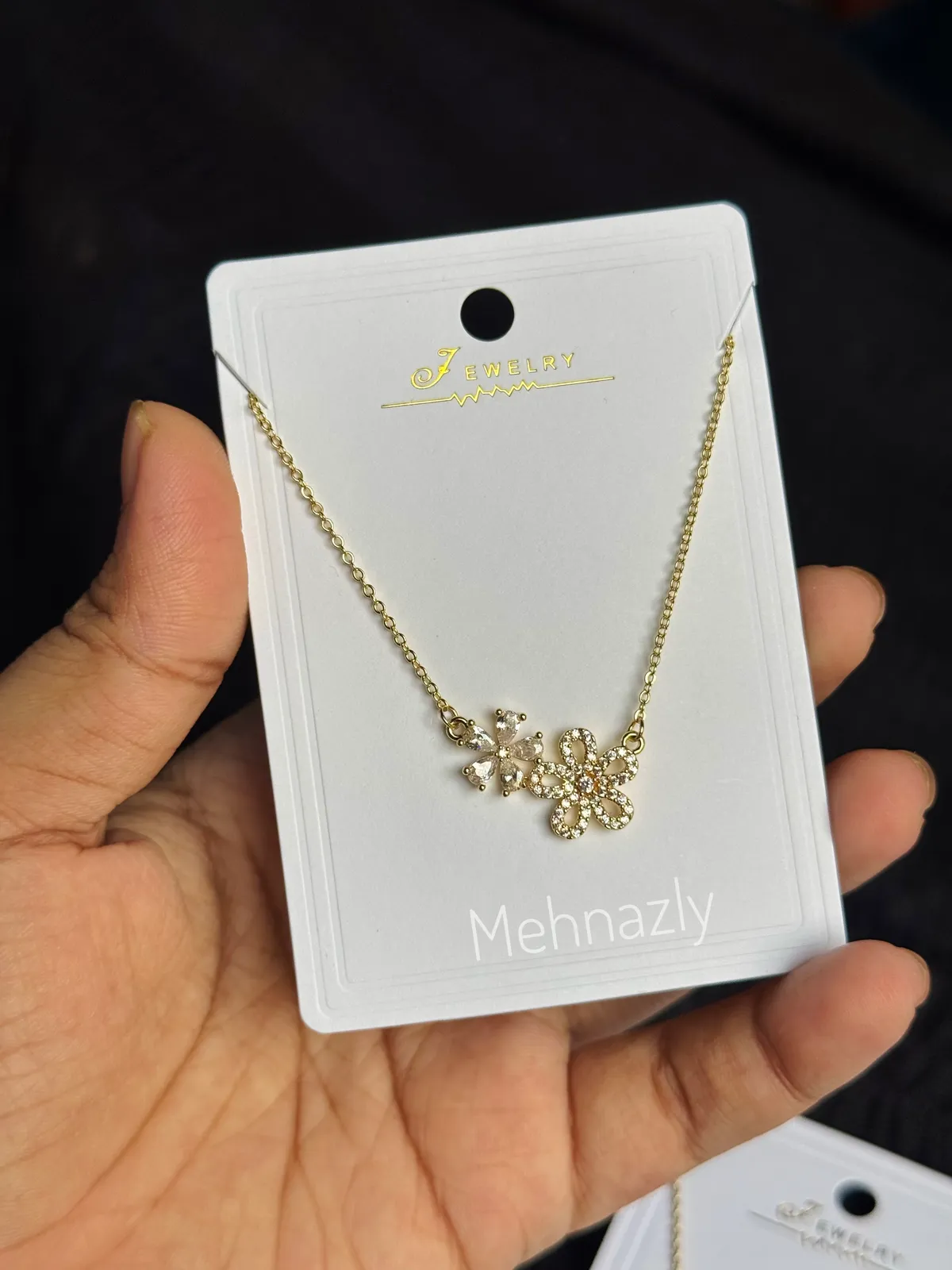 Stainless Steel Diamond cut stone neckpiece